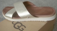 UGG KARI METALLIC •GOLD • SANDALEN • Gr. 40 • SEHR BEQUEM