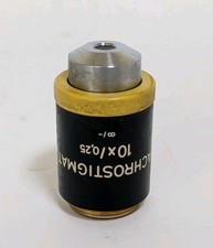 Achrostigmat 10x/ 0,25 oo/- Zeiss Mikroskop Objektiv (44 01 30) RMS, intakt 