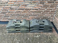 6x Bauzaunfüße Baustellen Fußplatten  Bakenständer Schilderfüße