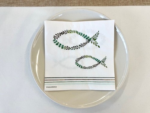 Lunch servietten fisch - lunch-servietten,