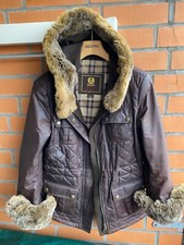 Orig.BELSTAFF Wachsjacke/Mantel Parka mit Kapuze Fell gr. 42 NP 849 €