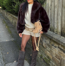 *** LUXUS GLAM JACKE KUNSTPELZ