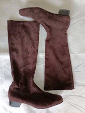 Peter Kaiser Kniehohe Echt Leder Stiefel Schlupfstiefel Braun Gr. 6