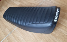 original Simson SR50 SR80  Sitzbank, schwarz strukturierter Sitzbezug,wie NEU!