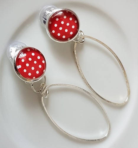 Ohrclips clips versilbert - ohrclips,