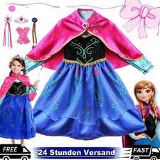 Elsa Anna Prinzessin Kleider Kinder-Mädchen Kostüm Fasching-Partykleider Cosplay