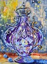 Magischer Flakon Ölmalerei