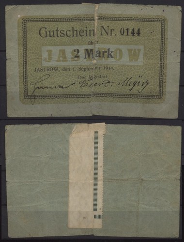 13737b notgeld jastrow - [13737b],