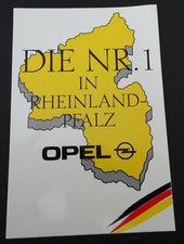 Werbe-Aufkleber Opel Die Nr. 1