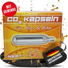 10 x Nemt Gewindekapseln Co2 16g Patronen für Bierzapfanlage, Fahrradpumpe