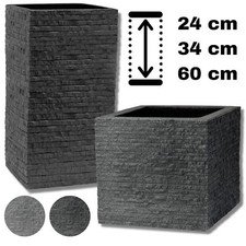 Pflanzkübel Kunststoff Blumentopf Übertopf Blumenkübel Auswahl Höhe 24/34/60 cm