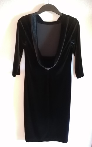 Minx kleid samt schwarz - -,
