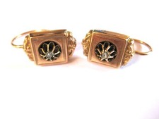 Antike Ohrringe Gold 585 mit