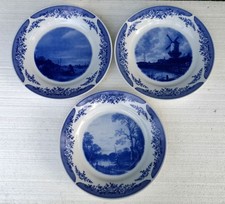 3 Wandteller, Porzellan, Kahla DDR, made in Germany/GDR, div. Motive, D 23,5 cm