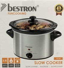 Keramikpfanne Elektrische Kochtopf Bestron ASC350 Slowcooker Multicooker 3,5L