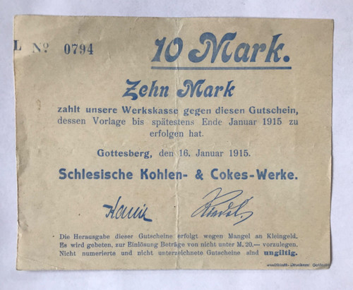 Notgeld gottesberg - gottesberg, in
