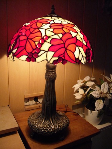 Tiffany tischlampe rot - tiffany-tischlampe,