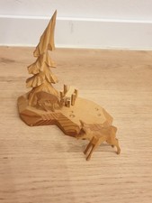 Rehe Holzfiguren Futtergruppe Erzgebirge 