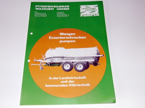 Pumpenfabrik wangen prospekt - wangen,