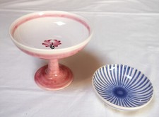 Hedwig Bollhagen HB Keramik Schale auf Fuß Tafelaufsatz DDR 70er - rosa selten! 