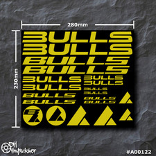 Bulls sticker gelb - bulls,