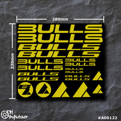 Bulls sticker gelb - sticker,