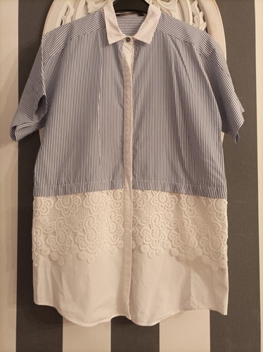 Zara basic weiß blau - zara-basic,, weiß/blau