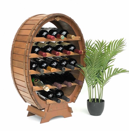 Weinregal holz weinfass - weinregal,