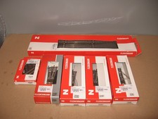 Fleischmann Konvolut Gleise und E-Weichen in OVP, Spur N, neuwertig