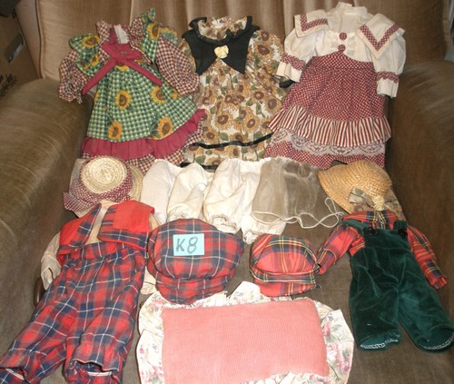 Puppenkleidung 15 teile - -,