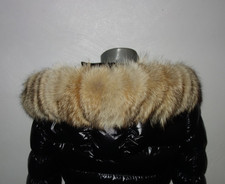 Coyote Pelz Kapuze Kragen Echt Fell für Jacke Parka Mantel Real Kojote Fur Schal