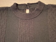 Damen Pullover, Angora-Wolle, schwarz, Lucia, Gr. 40, sehr guter Zust.