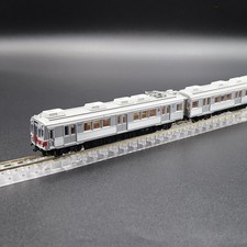 GreenMax 50797 - Tokyu 7200 (Ikegami Line/With AC/Red Stripe)(3-Car Set)- Spur N