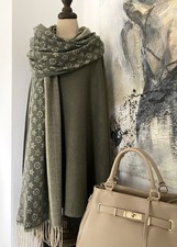 Schal Stola Tuch Khaki Grün