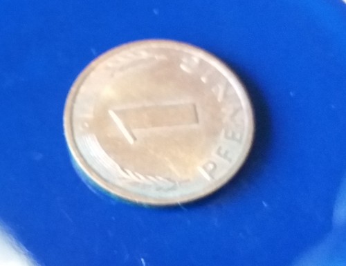 Geld münze 1 pfennig - dm-,