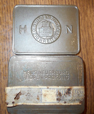 Blechdose H N Güldenring 10 Zigaretten Wehrmacht Tropen Packung Haus Neuerburg