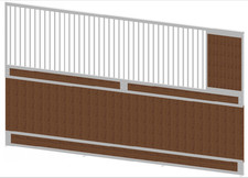 Trennwand für Pferdeboxen, ohne Holz - Pferdestall, Stall, Reitsport, Zucht