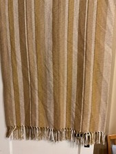 MAISONS DU MONDE Plaid Sofaüberwurf Tagesdecke 160 x 200 Baumwolle ockersenfgelb