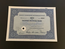 Aktie Phoenix Gummi-Werke Harburg  1000 DM 1952