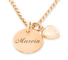 Kette Halskette Name Rose Gold