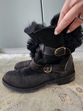 Fiorentini + Baker Boots Stiefel Größe 39 schwarz Fell