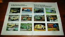 PLAKAT Prospekt MERCEDES_ BENZ Transporter um 1975/ 80 L 408 T 508 u.a.