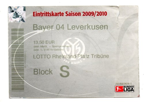 Ticket fsv mainz bayer - bl,