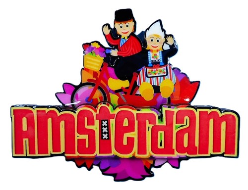Souvenir magnet amsterdam - magnet,