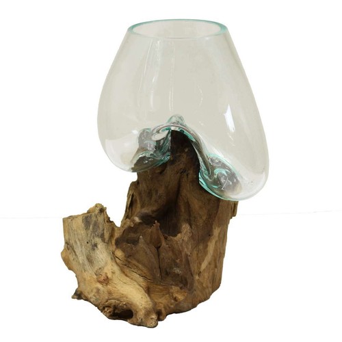 Vase wurzelglas teelichthalter - wurzelglas,