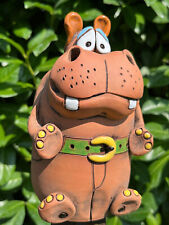 Keramik Nilpferd Kantenhocker