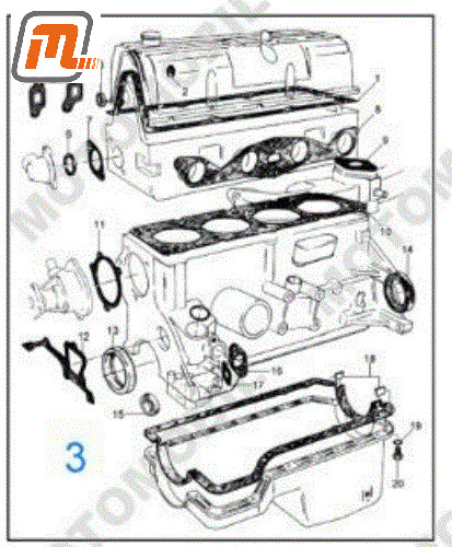 Ford sierra mk1 gasket set - ford,