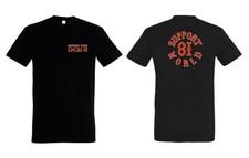 Hells Angels Support 81 T-Shirt, „SUPPORT 81 WORLD“, NEU schwarz