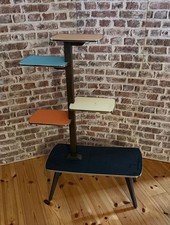 Vintage Blumenbank Etagere – 50er Jahre, bunt & original