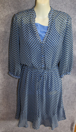 Leichtes arm chiffon kleid - chiffon,